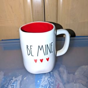 Rae Dunn be mine mug with watercolor hearts. Goes w/ vintage & farmhouse